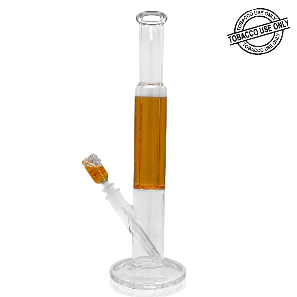 Glycerin Filled Glass Waterpipe Straight Tube