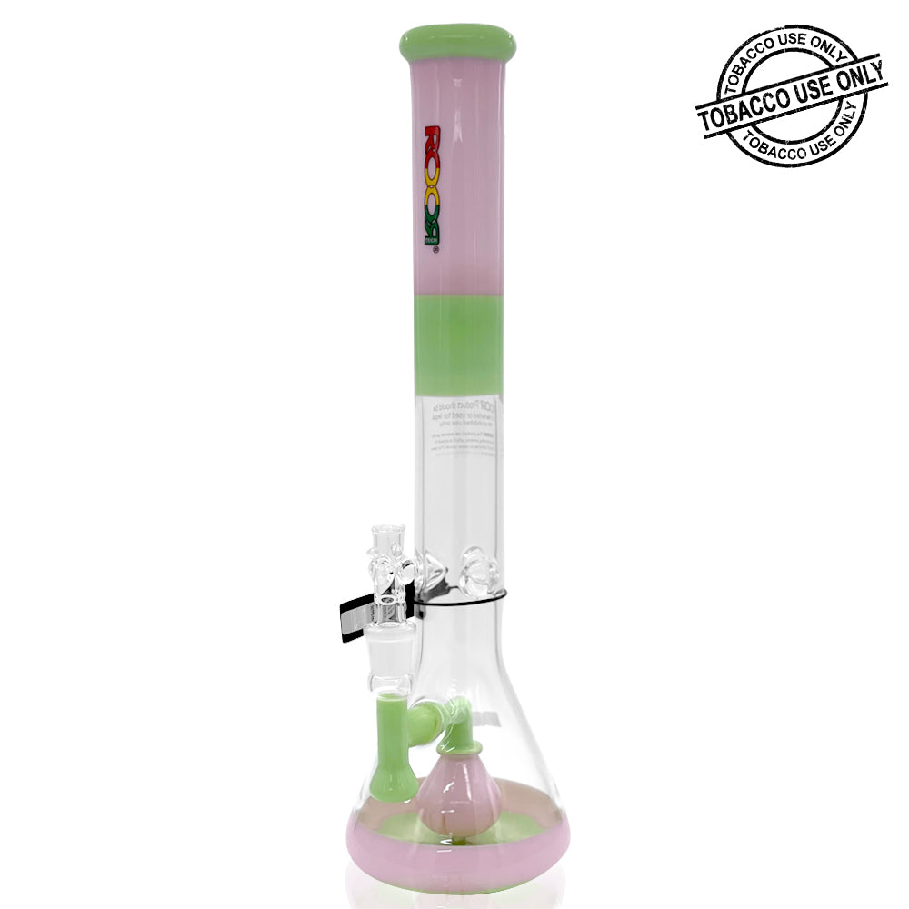 TECH FIXED 18” STRAIGHT TUBE TANGIE & MINT WATERPIPE