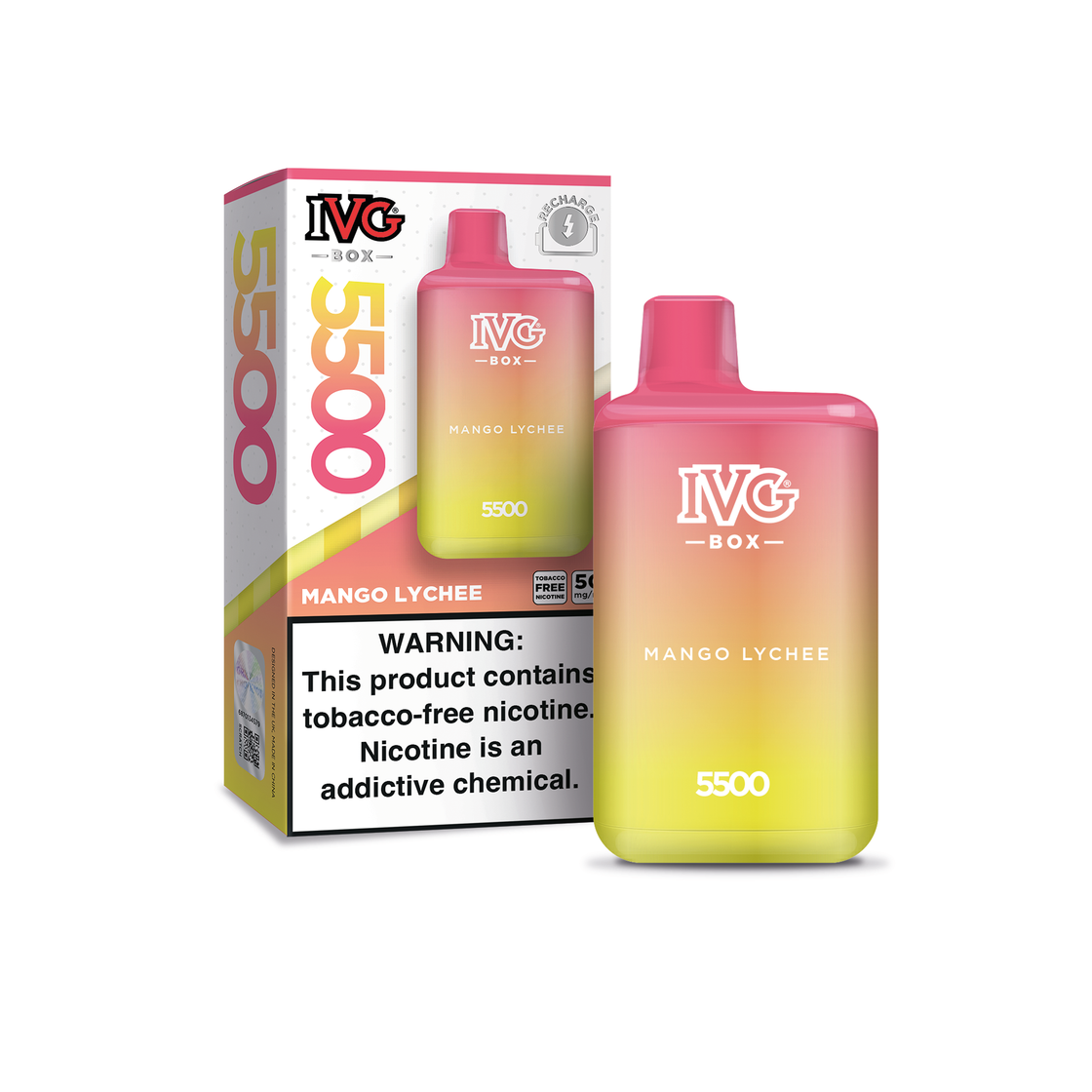 IVG BOX DISPOSABLE VAPE - 5500 PUFFS
